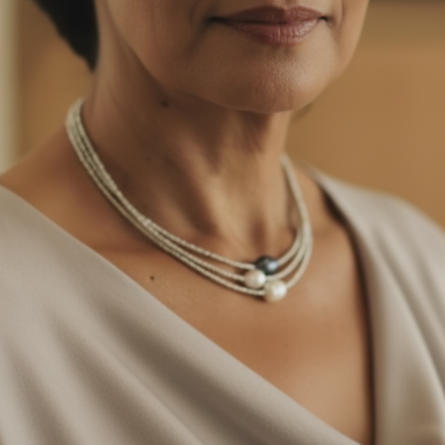 Atemberaubende Perlen Halskette für den Alltag