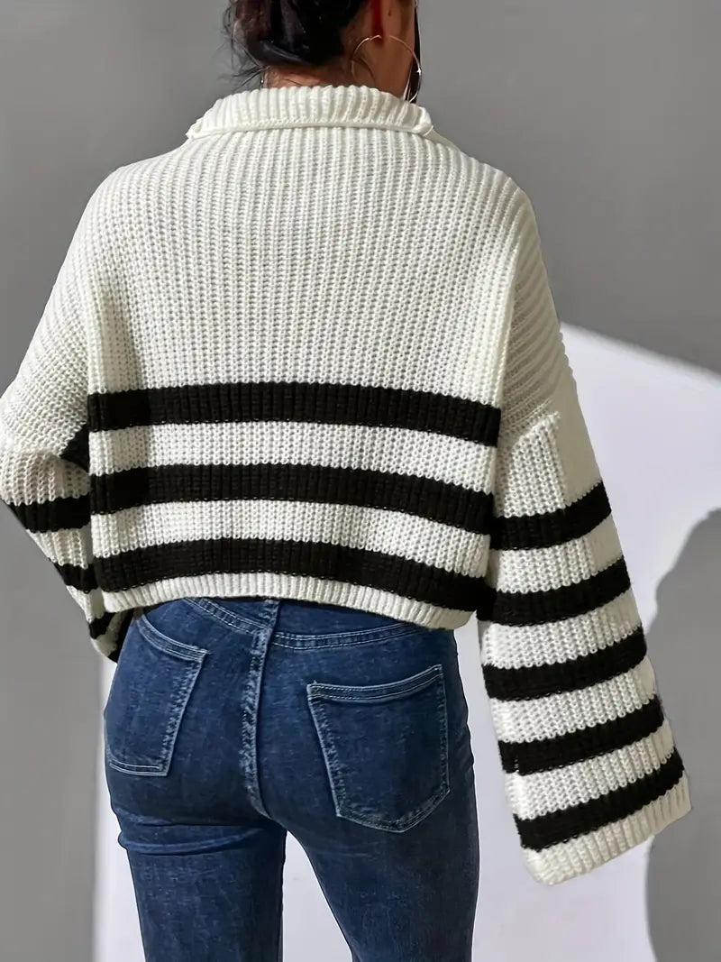 MW | Gestreifter Pullover für Frauen
