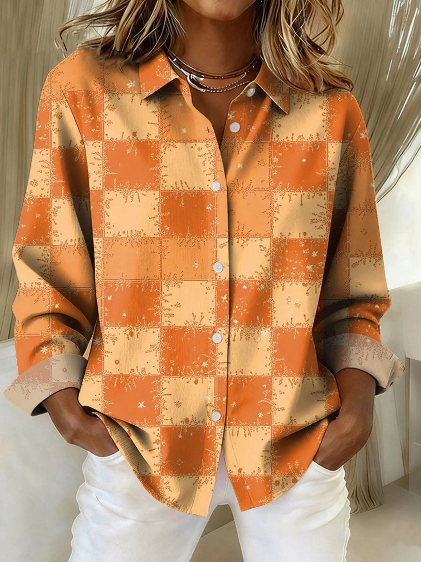 Women'S Casual Loose Printed Shirt