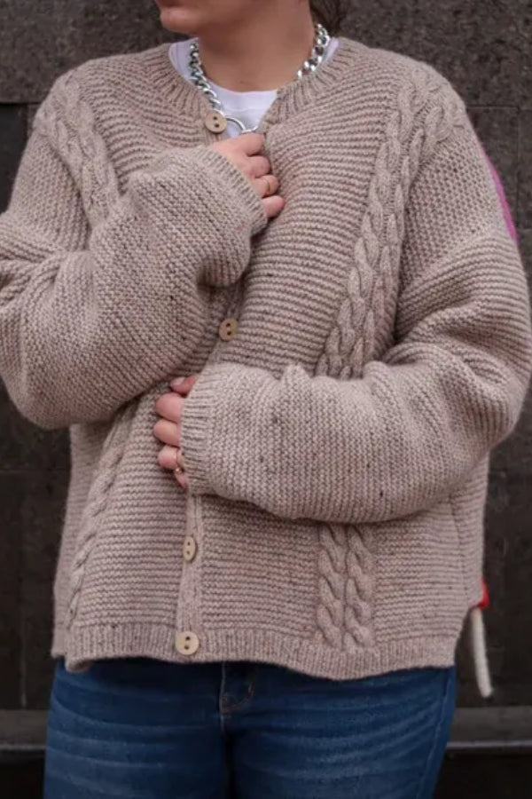 Zeitloser Vintage-Stil Strickjacke