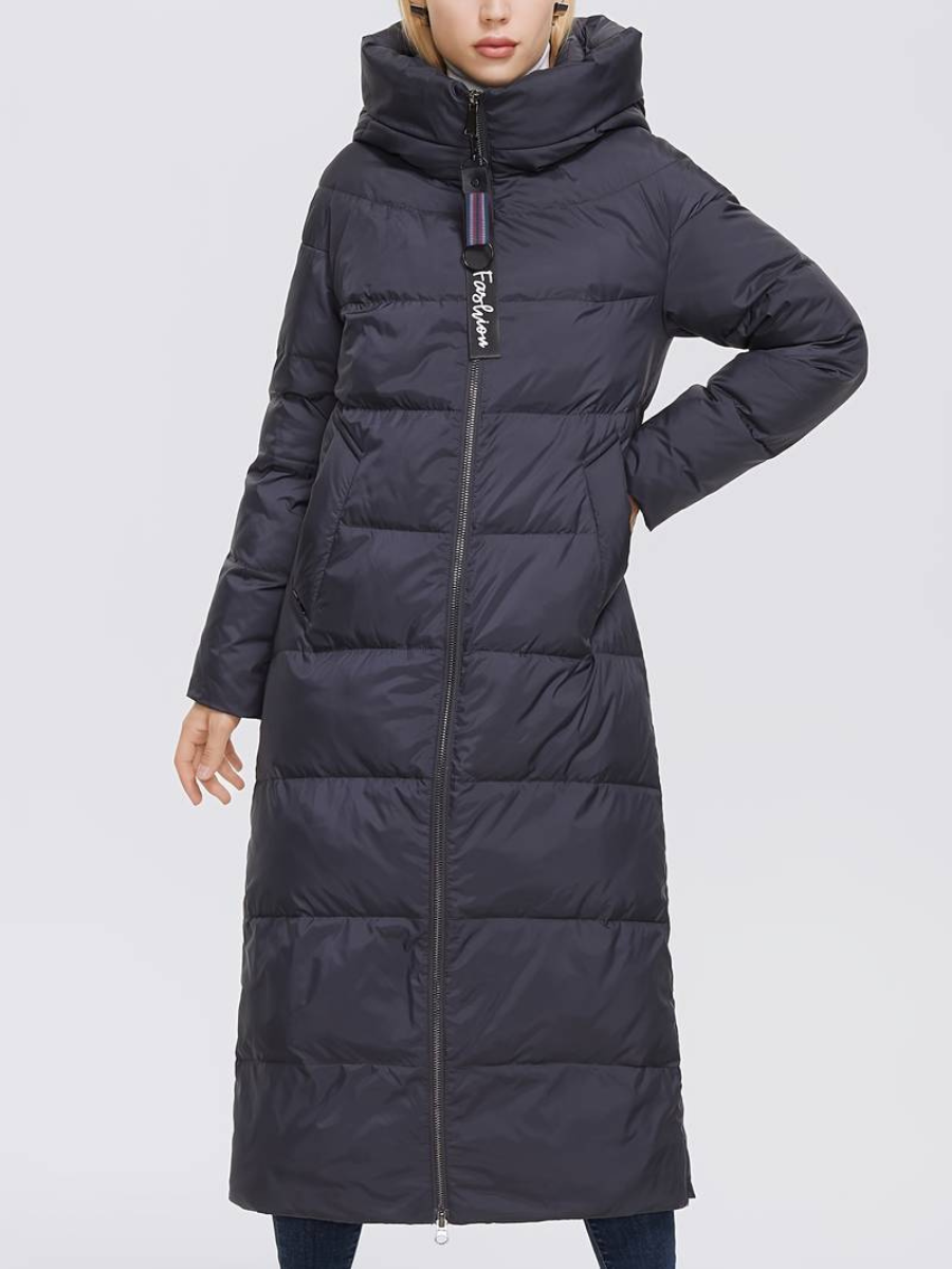 MW | Langer Damenmantel mit Reißverschluss