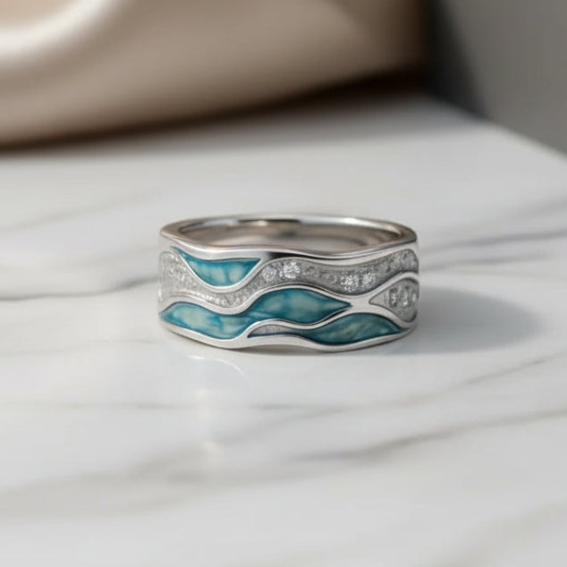 Handgefertigte Vintage Silber Ring