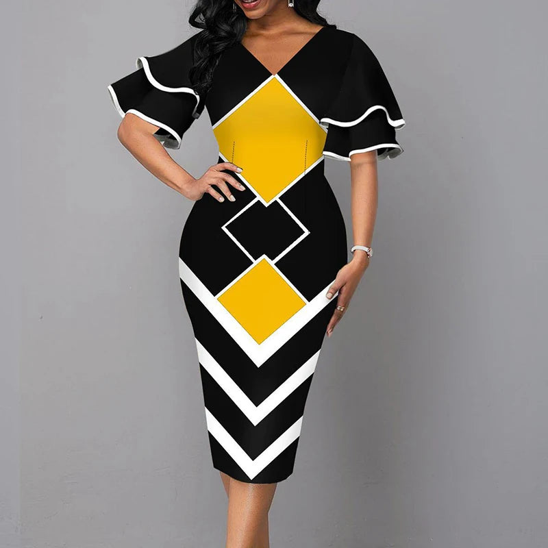 Schlank und modern Kleid