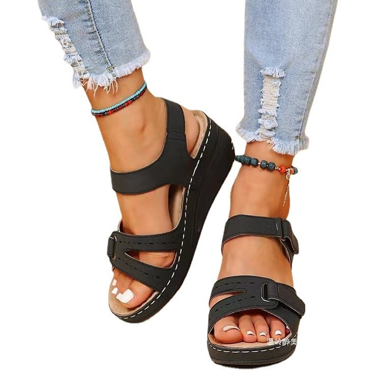 Vintage inspirierte Orthopädische Sandalen