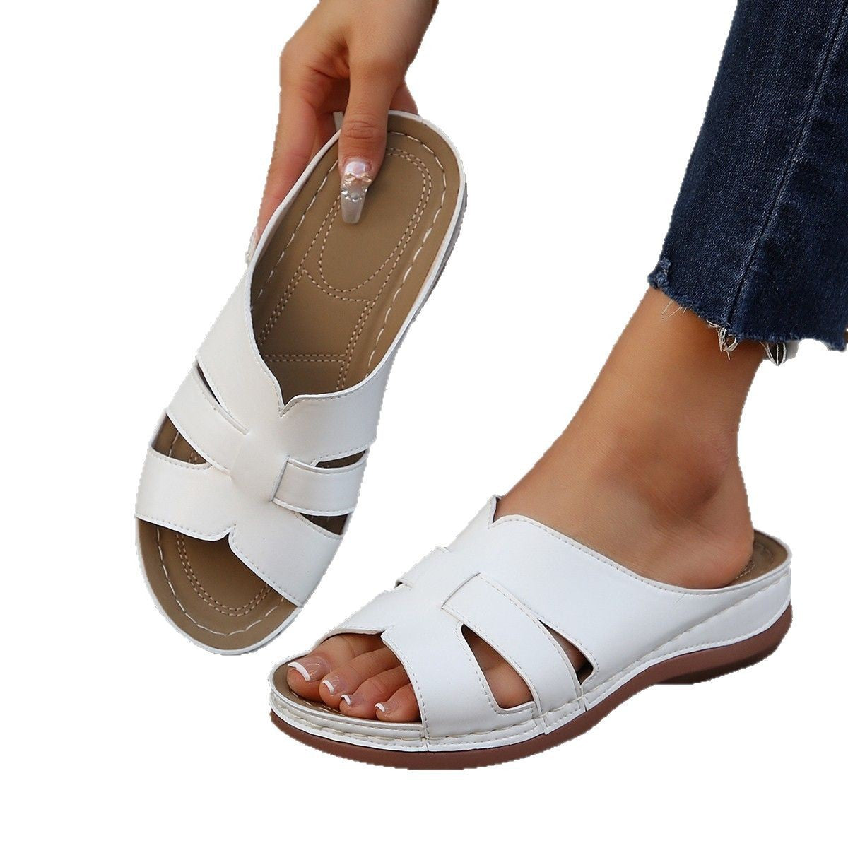 Klassische Orthopädische Sandalen mit zeitlosem Stil