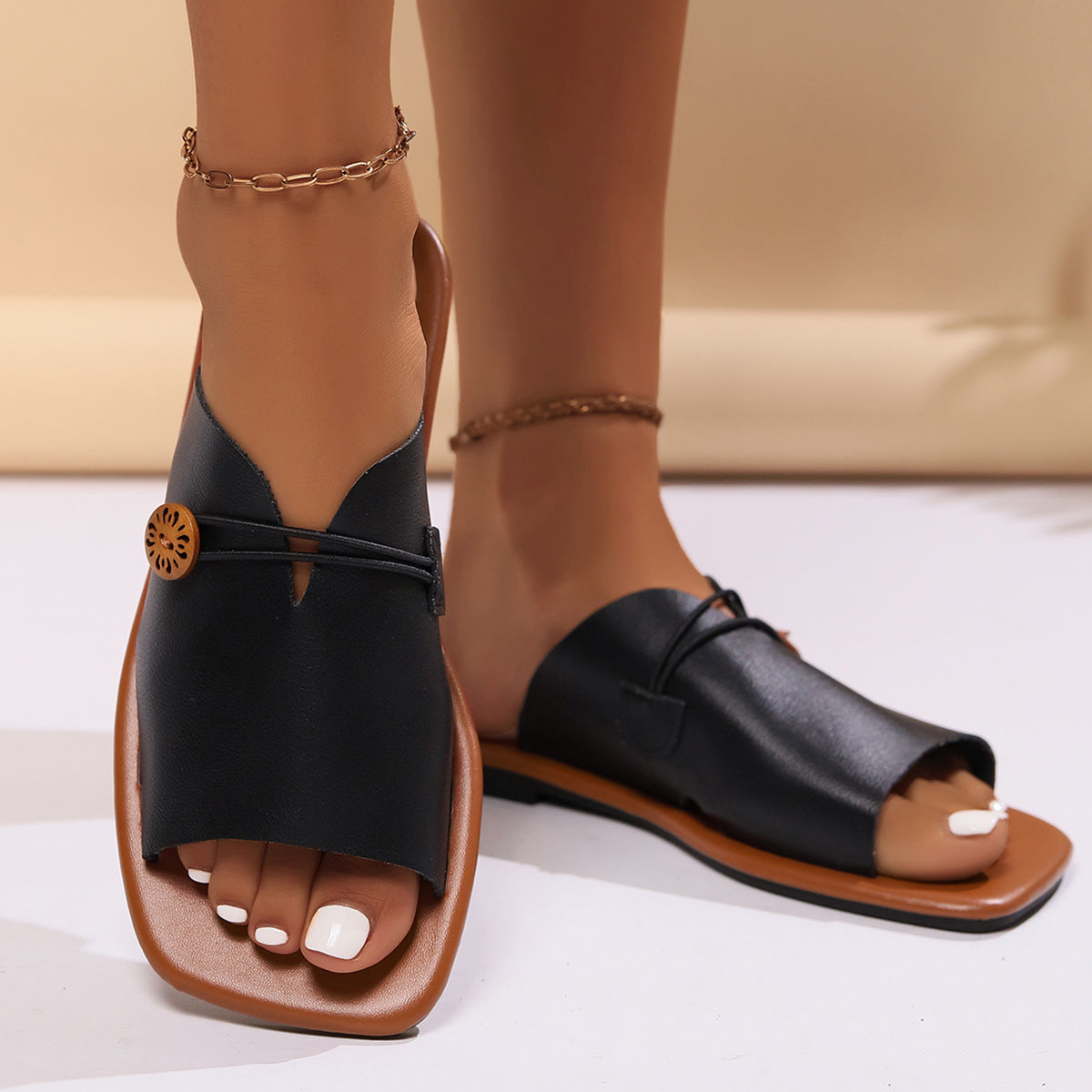 Klassische Orthopädische Sandalen mit zeitlosem Stil