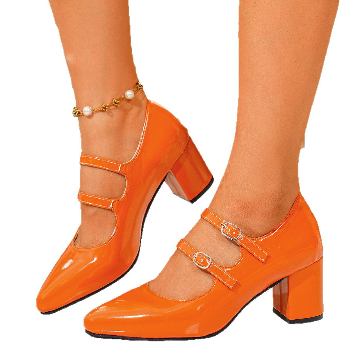 Klassische Orthopädische Absatzschuhe mit zeitlosem Stil