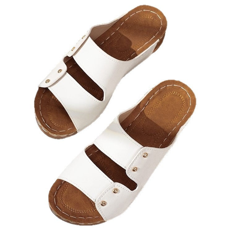 Klassische Orthopädische Sandalen mit zeitlosem Stil