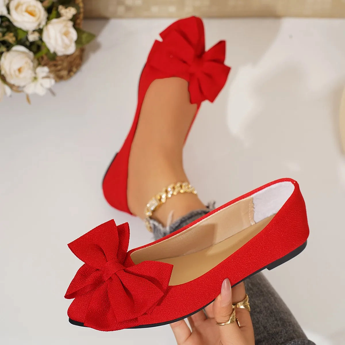 Stützende und stilvolle orthopädische Ballerinas