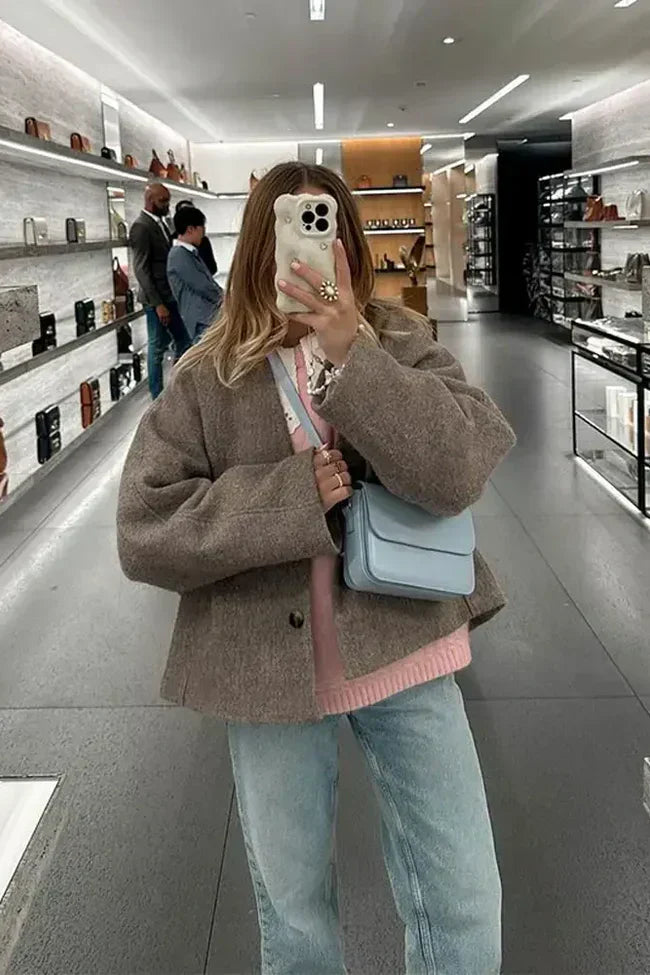 MW | Stylischer Mantel in Übergröße