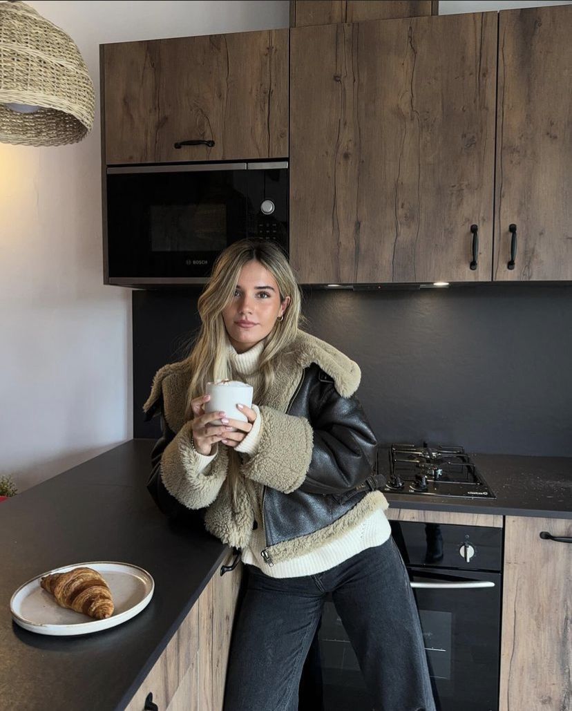 Anmutig gestaltete Jacke