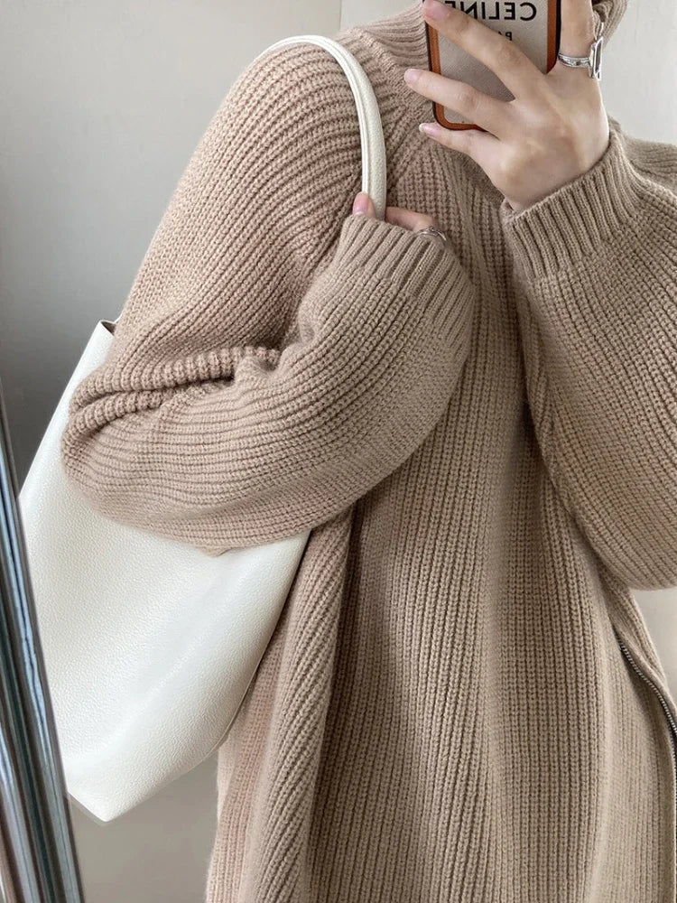 MW | Pullover mit hohem Kragen