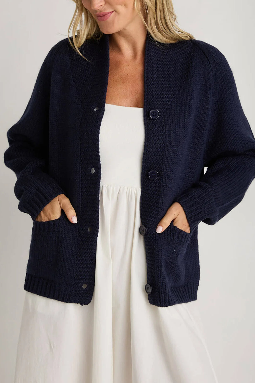 Vintage-inspirierte Strickjacke