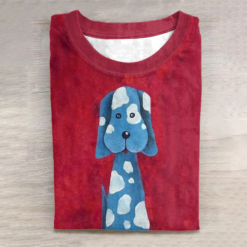 Comstylish Spotted Funny Dog Print Women'S T-Shirt