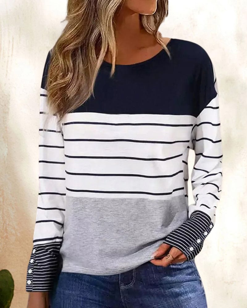 MW | Gestreiftes Print-Top