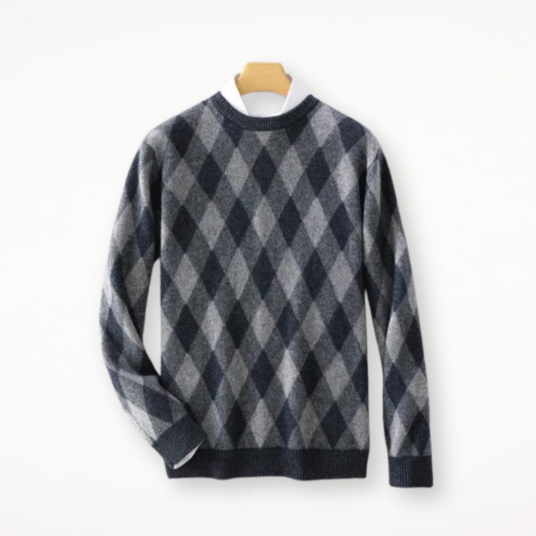 MW | O-Ausschnitt bunter Wollpullover 2024