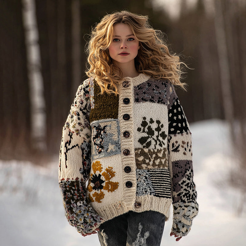 Elegant gestaltete Strickjacke