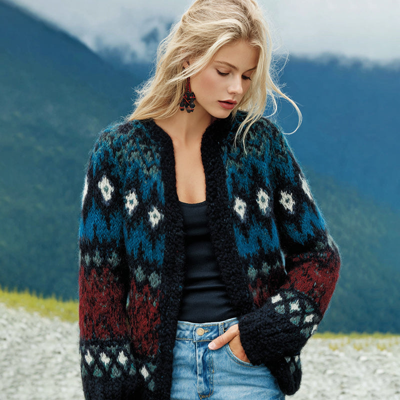 Vintage inspirierte Strickjacke