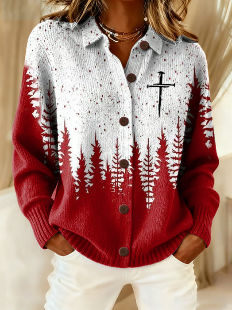 Elegant gestaltete Strickjacke