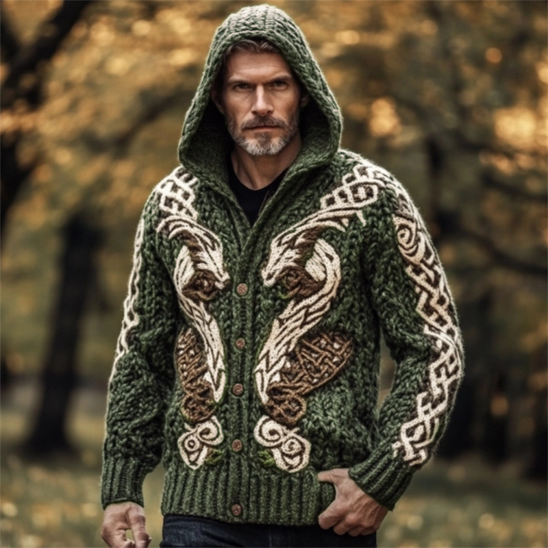 Zeitloser Vintage-Stil Strickjacke