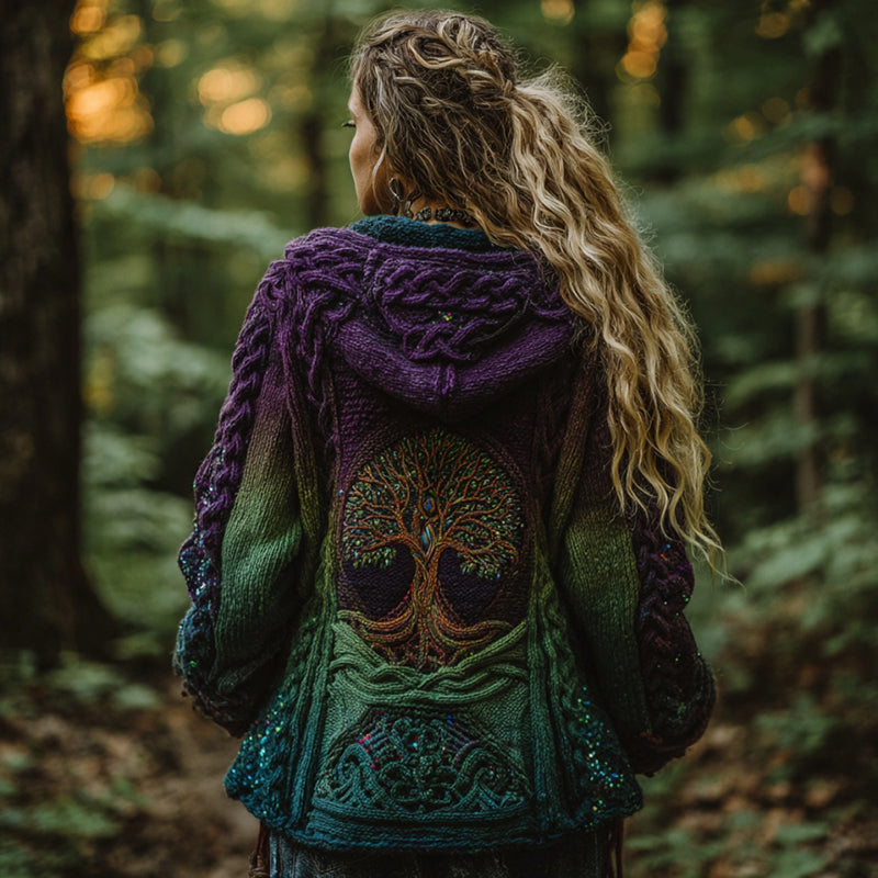 Durchdacht gestaltete Strickjacke