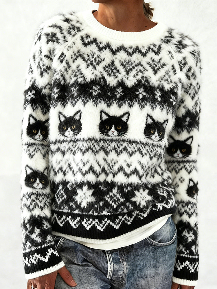 Zeitloser Vintage-Stil Pullover