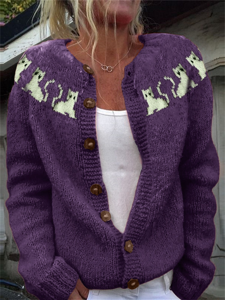 Anmutig gestaltete Strickjacke