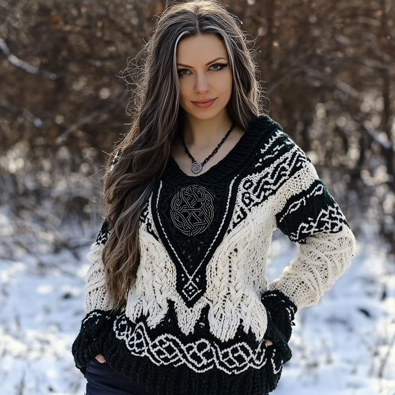 Zeitloser Vintage-Stil Pullover