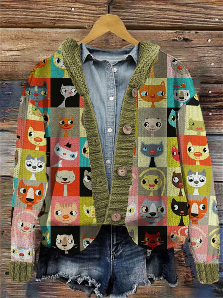 Klassisch gestaltete Strickjacke