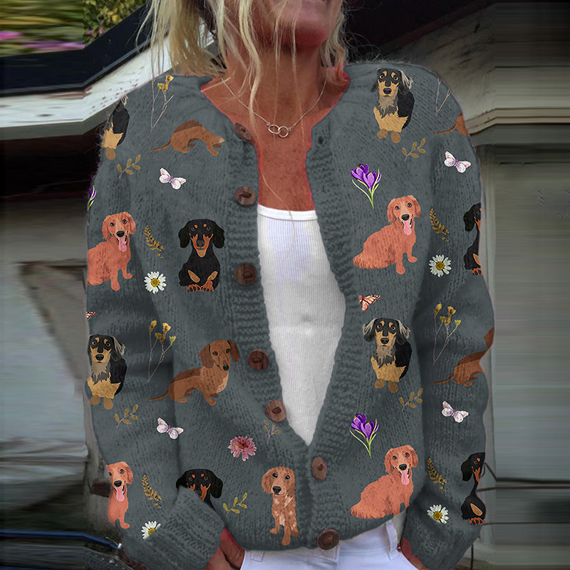 Zeitloser Vintage-Stil Strickjacke