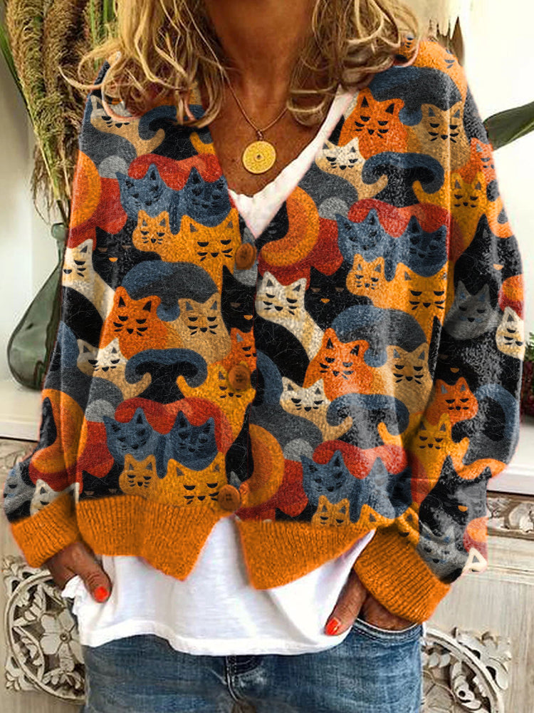 Klassische Vintage Strickjacke