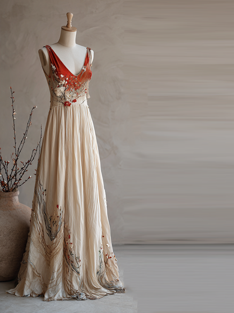 Klassisch gestaltete Kleid
