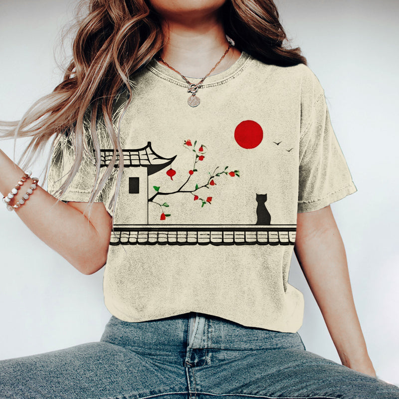 Anmutig gestaltete T-Shirt