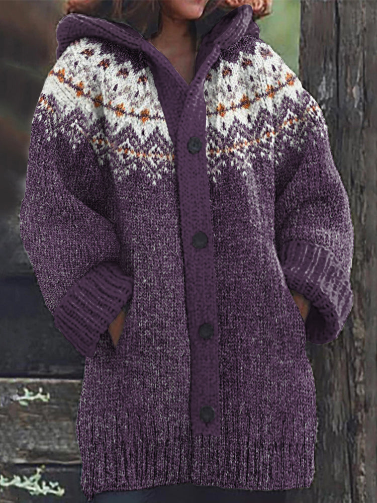 Zeitloser Vintage-Stil Strickjacke