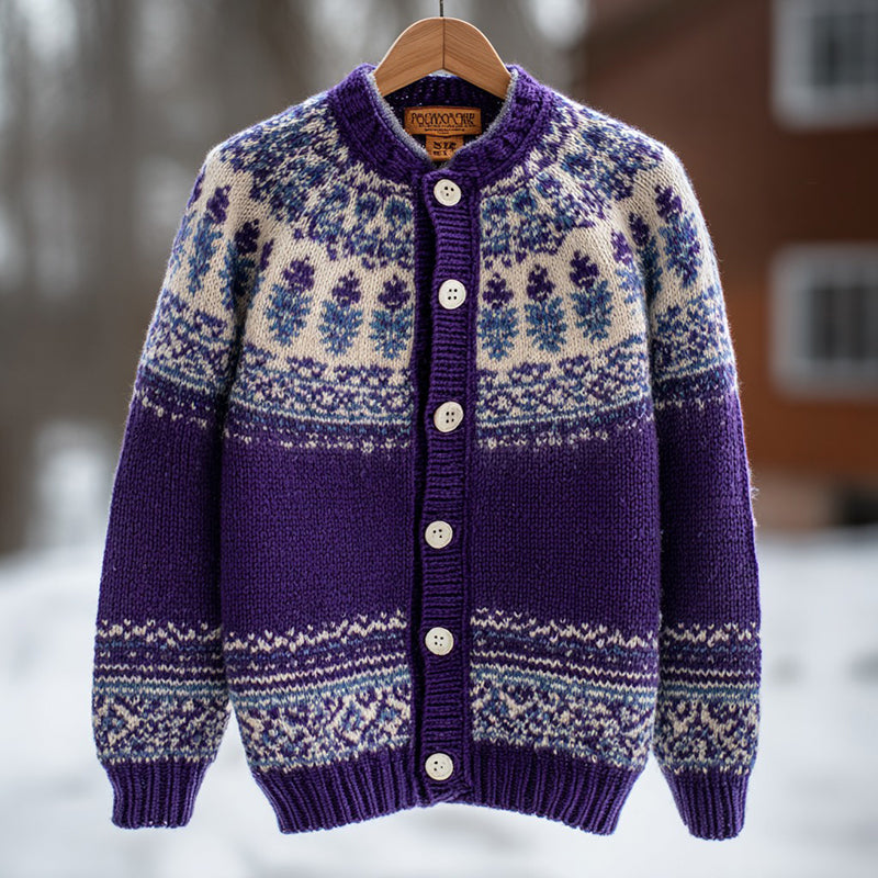 Zeitloser Vintage-Stil Strickjacke