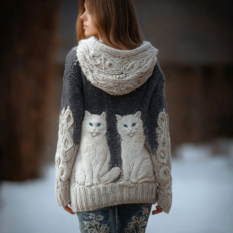 Wunderschön gefertigte Strickjacke