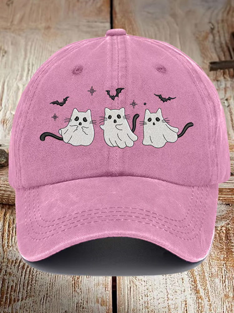 Cute Cat Animal Print Vintage Baseball Cap elevenforest