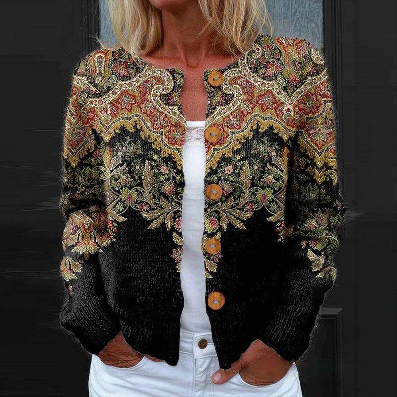 Elegant gestaltete Strickjacke