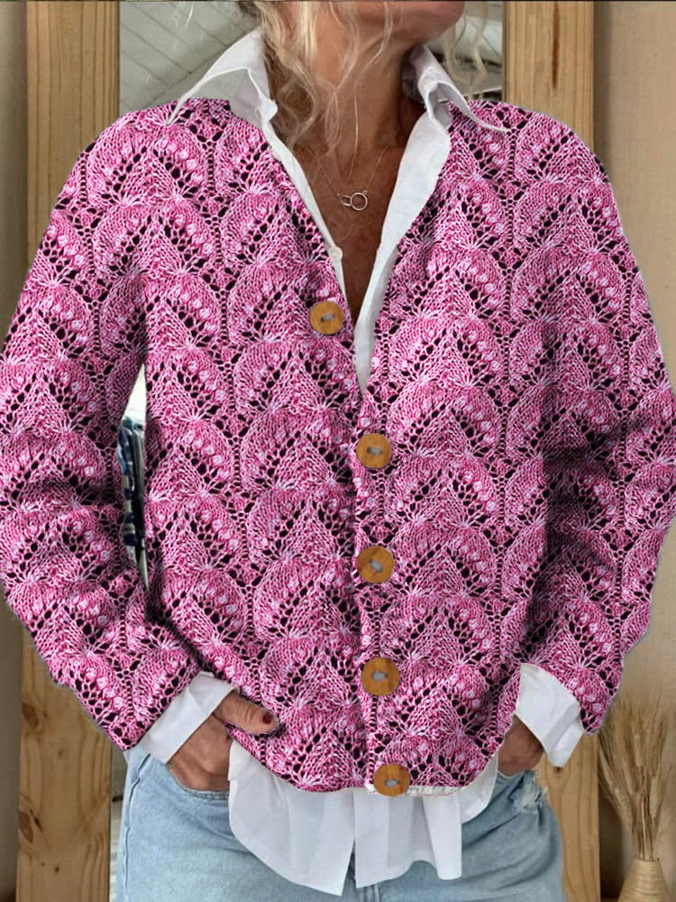 Elegant gestaltete Strickjacke