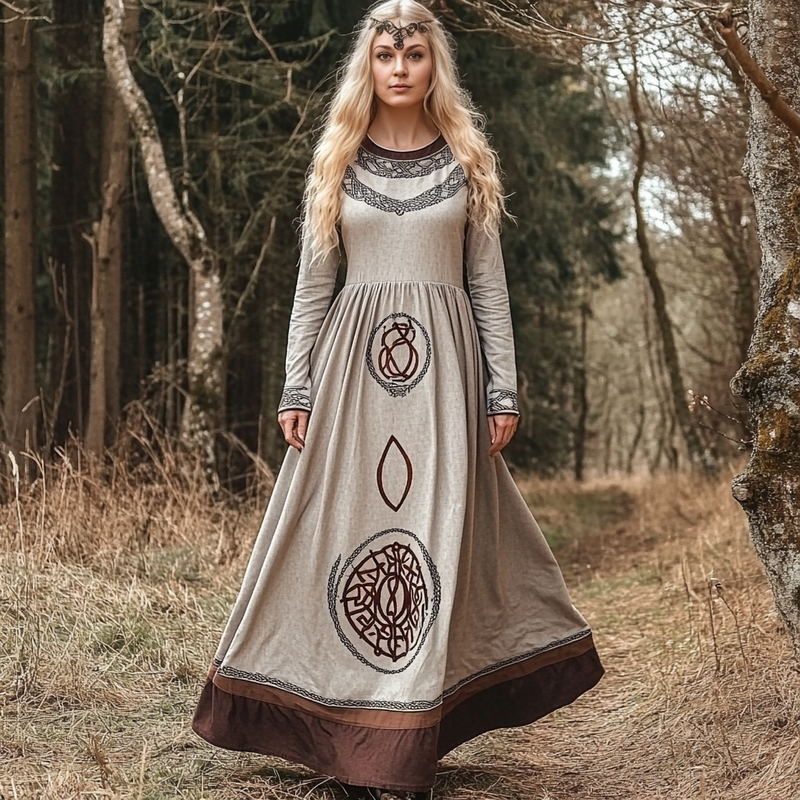 Klassisch gestaltete Kleid