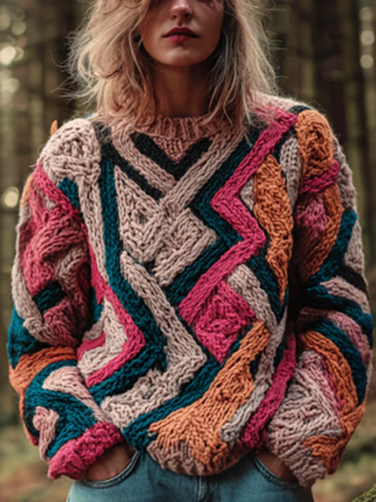 Zeitloser Vintage-Stil Pullover