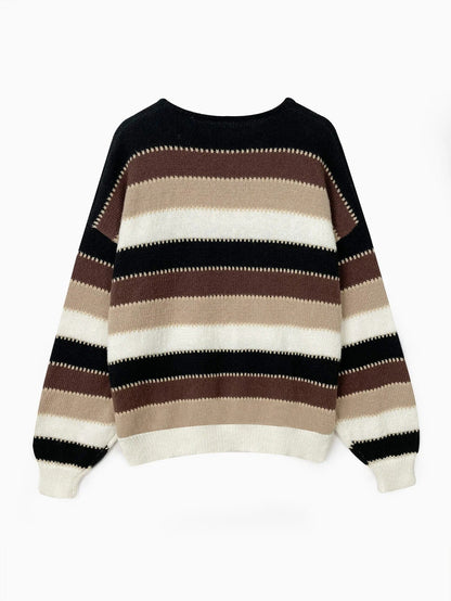 MW | Gestreifter Strickpullover