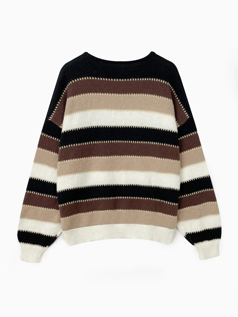 MW | Gestreifter Strickpullover