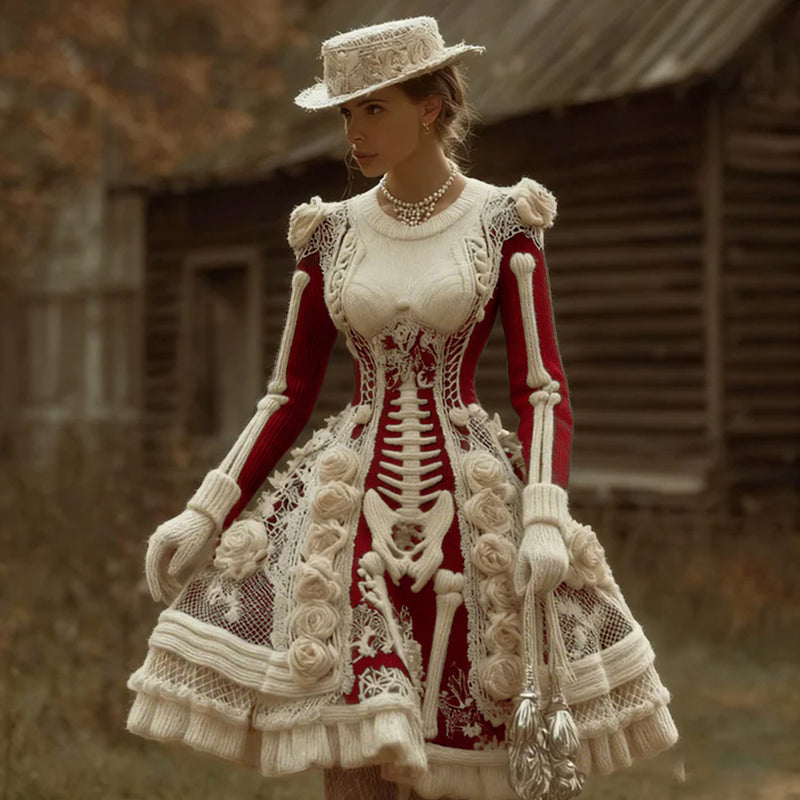 Klassisch gestaltete Kleid