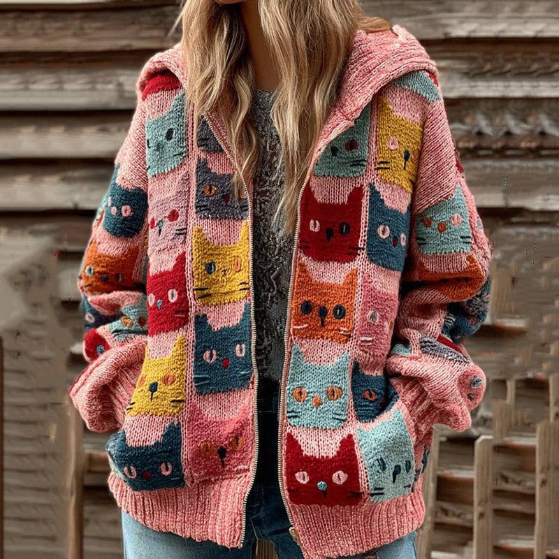 Klassische Vintage Strickjacke