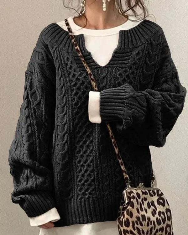 Zeitloser Vintage-Stil Pullover