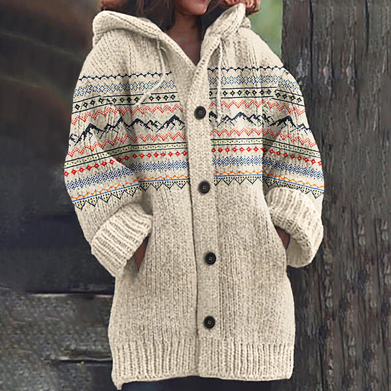Anmutig gestaltete Strickjacke