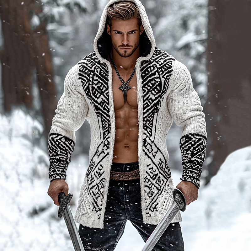 Durchdacht gestaltete Strickjacke
