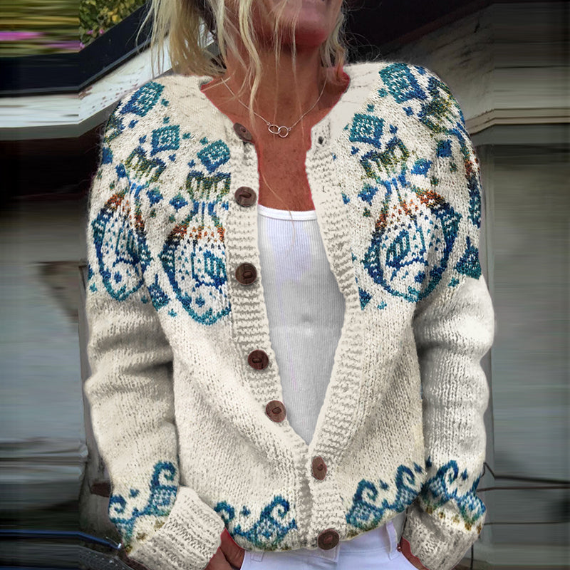 Vintage inspirierte Strickjacke