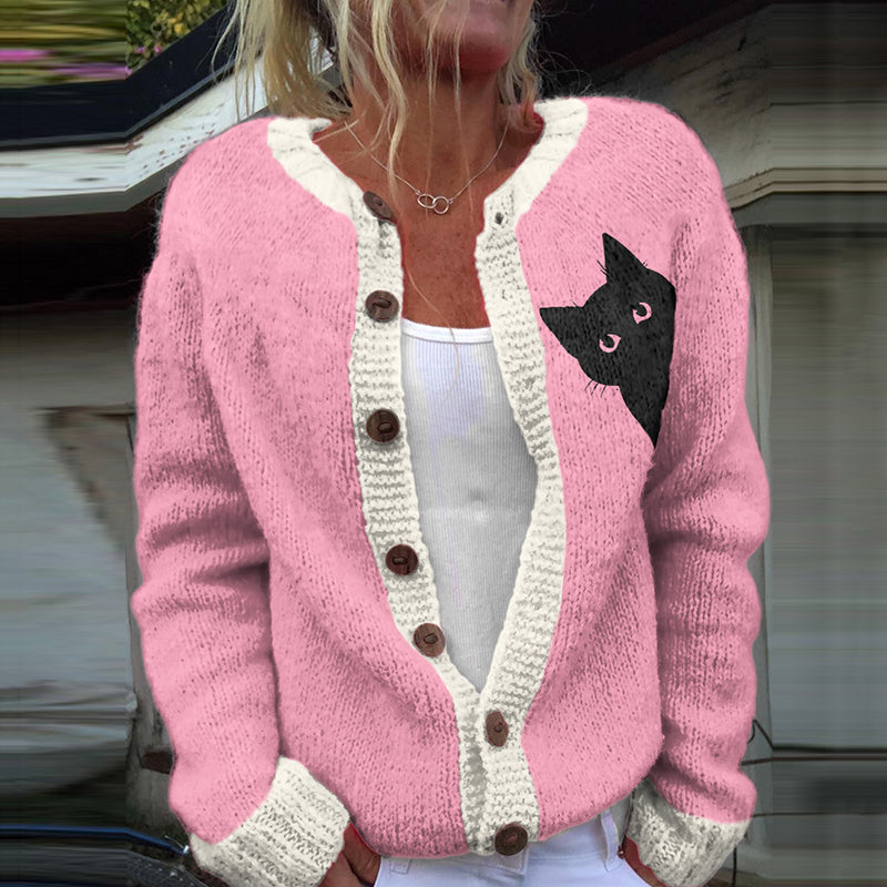 Zeitloser Vintage-Stil Strickjacke